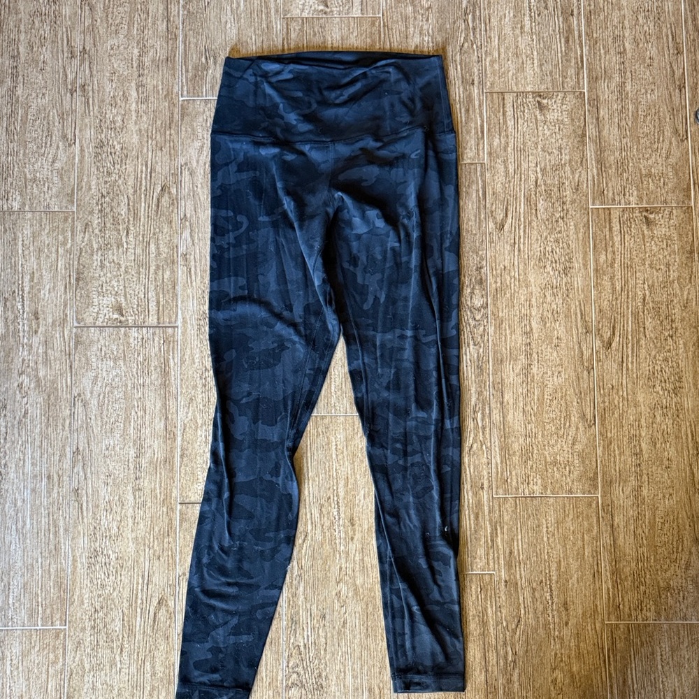 lululemon athletica Black Camo High-Rise Leggings